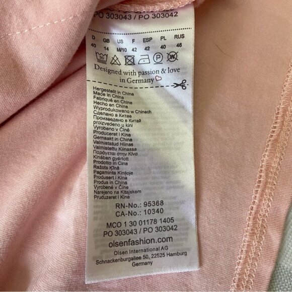 Olsen Europe bandage dress floral pink white feminine summer sleeveless mediu 10 - Picture 7 of 14